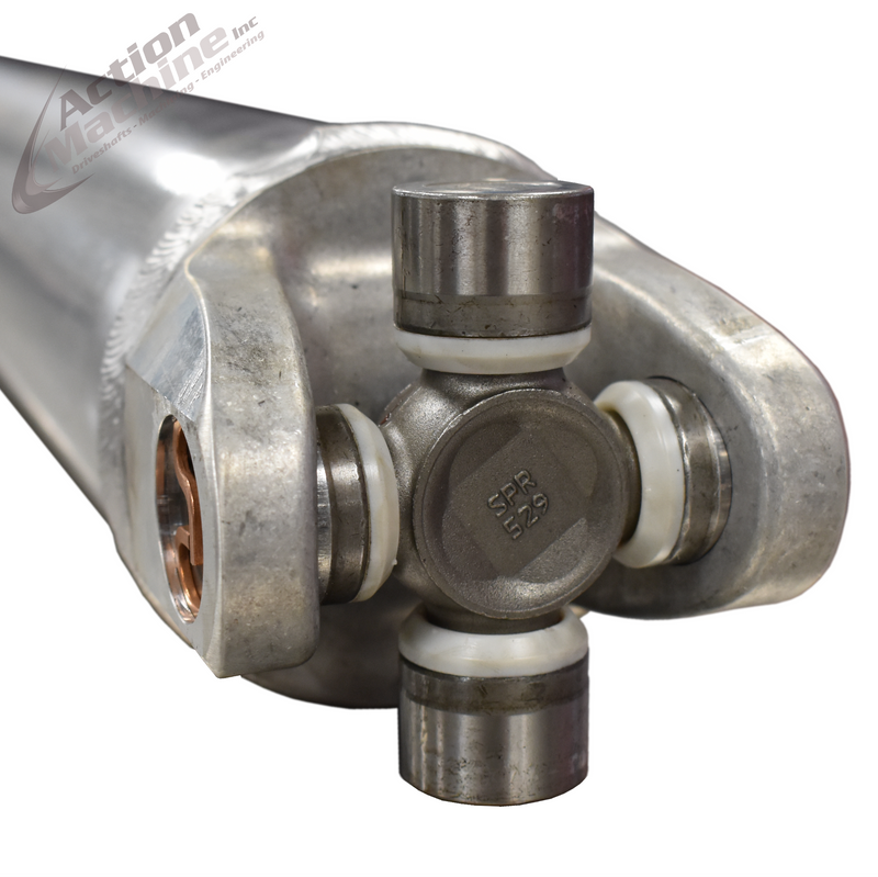 Custom Driveshaft & Slip Yoke - 3.5" Al. 1310, Ford 28 Spline, 1.5" Barrel OD (SKU: 3.5A1310-F)