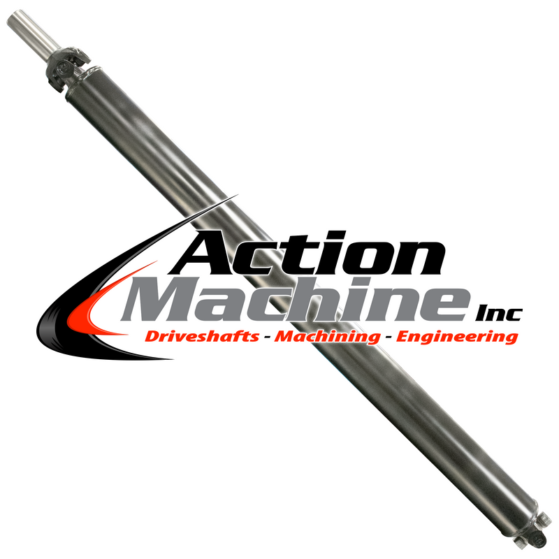 Custom Driveshaft & Slip Yoke - 4" Stl. 1330 Ford, GM 32 Spline (Short) (Sku: 4S1330 Ford-P(short))